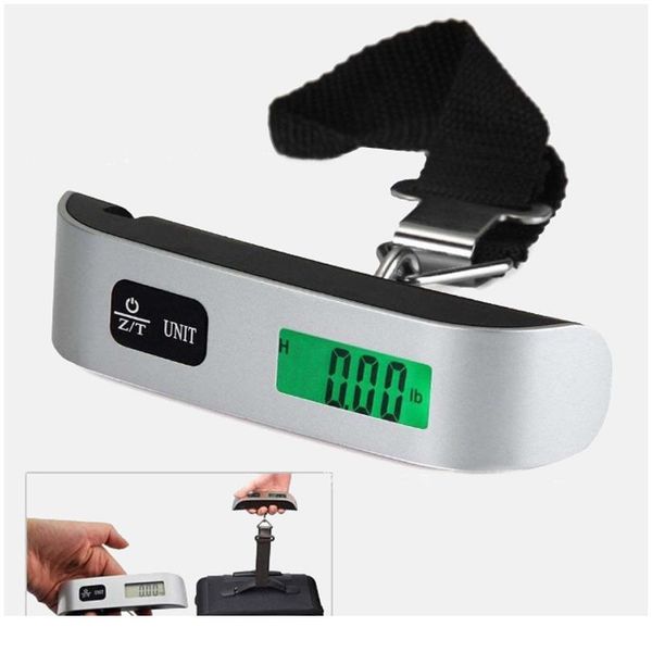 

portable suitcase scale handled travel bag weighting fish hook hanging scale digital electronic lugga bbygjs