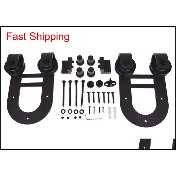 

sliding barn door heavy duty modern horseshoe design rustic steel wooden sliding barn door h qylmfp toys2010