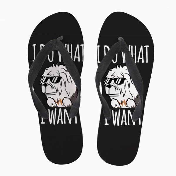 

customized i donut care funny rottweiler men black flip flops summer man's slip-on rubber slippers male comfort beach sandals1