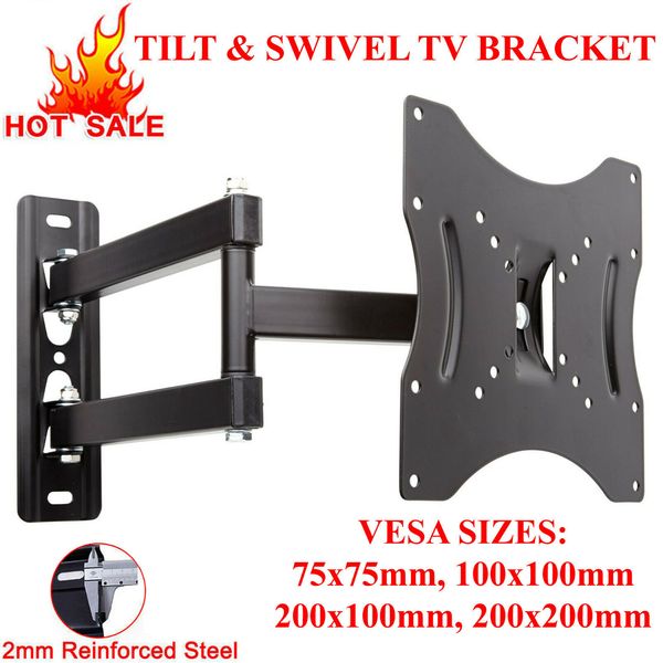 

tv wall bracket tilt swivel for 10 15 20 23 25 30 32 38 40 42 plasma lcd led 3d