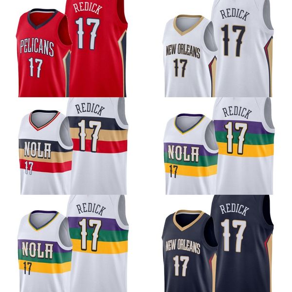 

new orleans pelicans men j.j. redick basketball jersey, Black