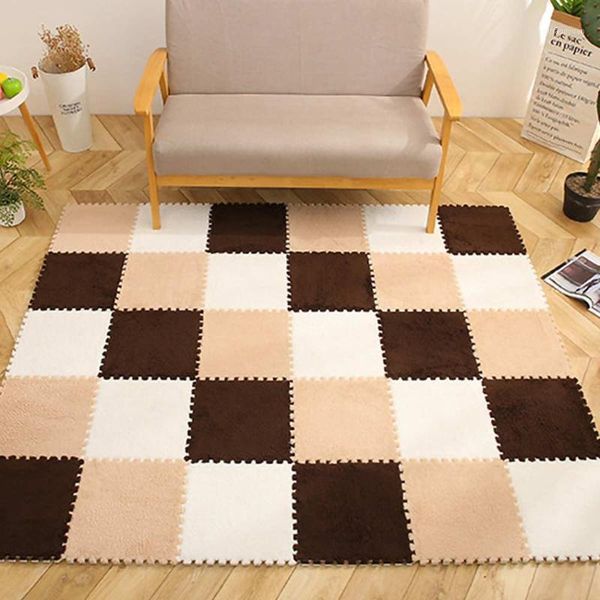 

10 pcs/lot plush puzzles baby playmats infant carpet eva foam kids rug baby playing mat rug puzzle children's mat 26cmx26cm1