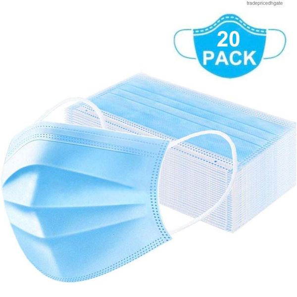 

3-ply elastic disposable soft breathable earloop face mouth masks 2xa5a