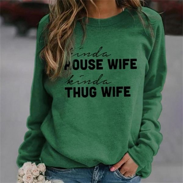 

lasperal autumn hoodies women fashion letter print long sleeve sweatshirt harajuku jumper casual loose pullover female 201211, Black