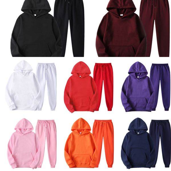 

bolubao brand men solid color casual sets autumn new men's hoodies + pants two-piece tracksuit trendy sportswear set male q1216, Black;white