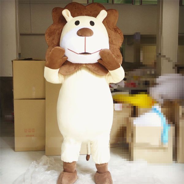 

mascot costumes lion mascot costume anime kits mascotte theme fancy dress halloween carnival costumes for adult, Red;yellow