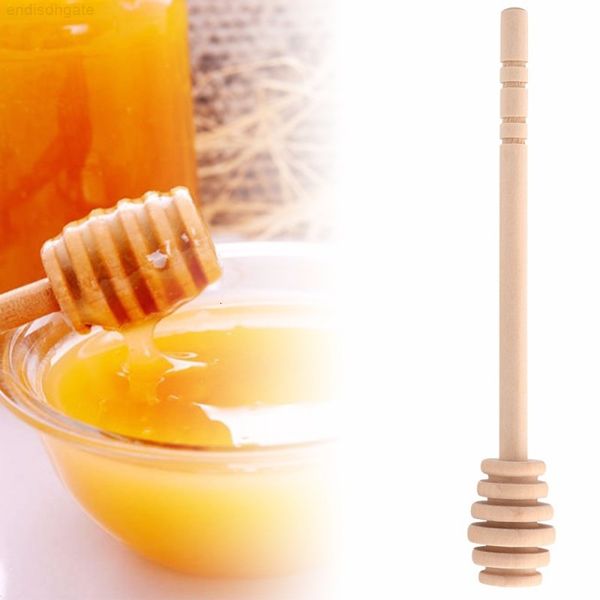 

wooden dipper party supply wood spoon for honey jar long handle mixing stick