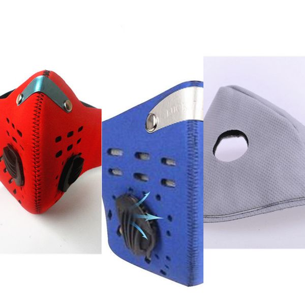 

face cycling reusable mask with valve riding breathable outdoor anti dust pm2.5 filtw1x8 1s4b