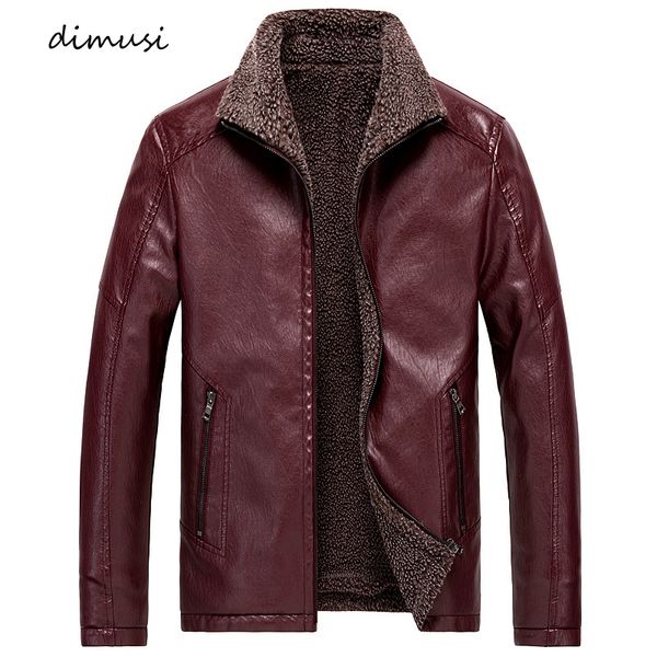 

winter faux men fleece thick warm motorcycle coats male pu leather slim windbreaker jackets clothing 8xl kg-721, Black;brown