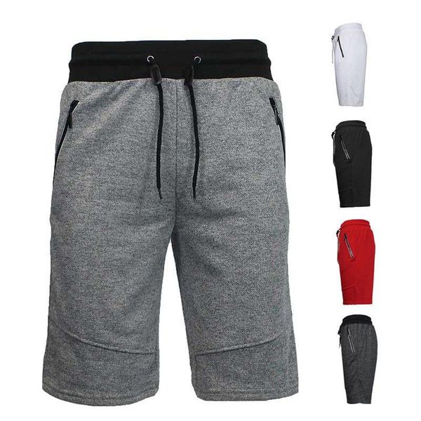 

men's shorts 2021 summer arrival men solid color loose straight mid-waist youth cotton blends casual, White;black