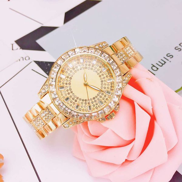 

new full sky star big dial diamond watch quartz ing, Silver