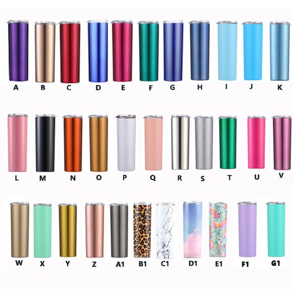 

20oz sublimation skinny tumbler blank stainless steel tumbler diy tapered cups vacuum insulated 600ml car tumbler coffee mugs