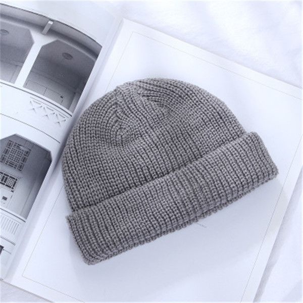 

outdoor hats winter hat beanie plain knitted autumn warm ski cuff cap wool soft slouchy skull caps beanies men women street, Black;white