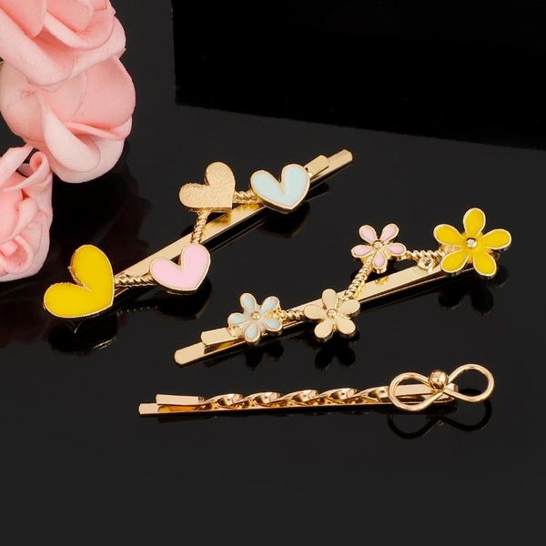 

fashion hair accessories for women girls hair clips gold bobby pins star heart butterfly rhinestone hair pins hairpins barrette sqcvdu, Black;brown