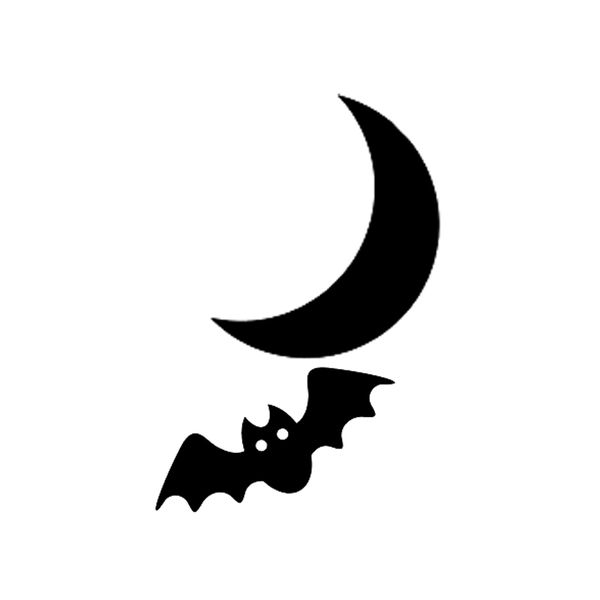 

11.1*16.3 funny halloween bat car sticker silhouette bumper window decals c16-2315