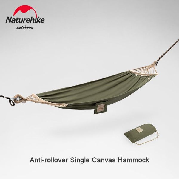 

tents and shelters naturehike canvas hammock swing single anti- rollover camping ultralight break hanging chair portable outdoor