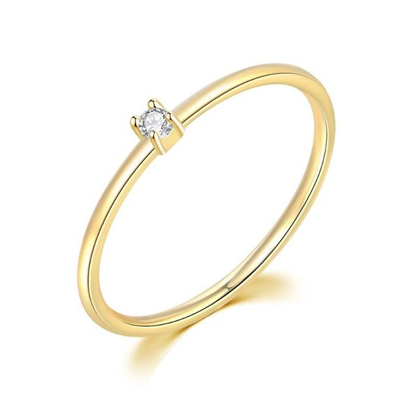 

cluster rings thin for women yellow gold color cubic zirconia wedding engagement finger ring bride jewellry fashion jewelry r246, Golden;silver