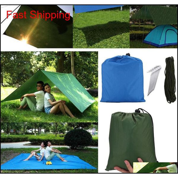 

3 colors waterproof camping mat 3* tent cloth multifunction awning tarps picnic mat tarp shelter garden buildin qyldnk bbgargden