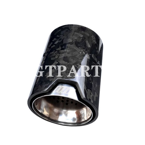 

gtparts m performance forged carbon fiber exhaust tip muffler pipe for bmw m2 f87 m3 f80 m4 f82 f83 with sliver inner pipe