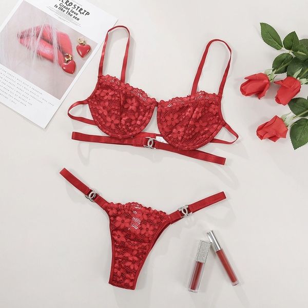 

lingerie female red transparent bra set lace underwear women seamless see through push up bra & brief sets loungwear new c1211, Black;white