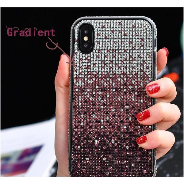 

роскошный градиентный алмазный чехол для iphone 11 pro max bling blitter cover для ip bbywqv yhshop2010