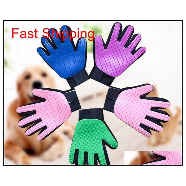 

ups fedex shipping pet hair glove comb cat grooming cleaning silicone glove mitt pet dog cat massage hair removal grooming zb6ae