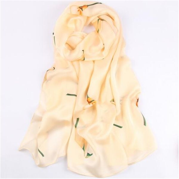 

women fashion silk from copy of summer flower long soft scarf, Blue;gray