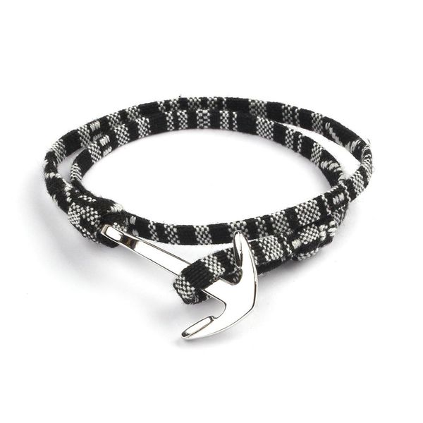 

ткань веревочный корабль якорь браслет посбия серебряный якорь мужской и женской парень руки веревка. ткань веревка wmteye