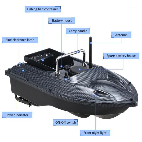 

new wireless remote control fishing feeder smart fishing bait boat toy rc boat 540 yards remote range uk/eu/us plug1