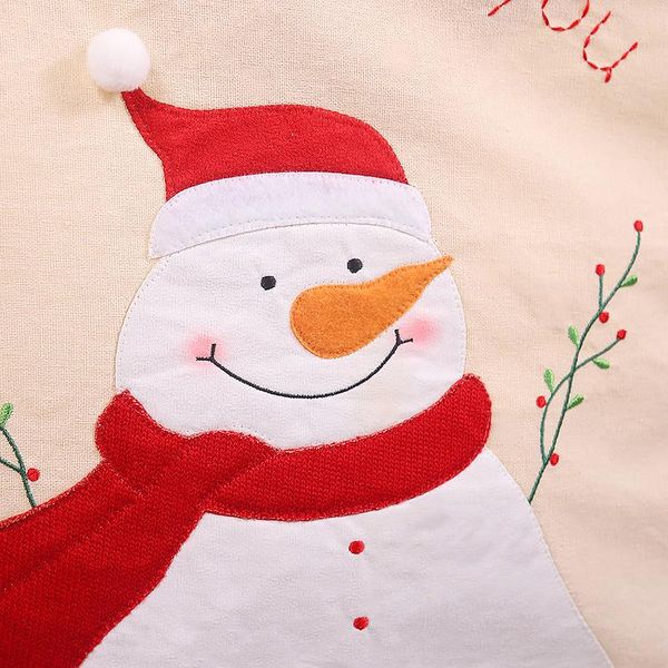 

chair covers christmas home restaurant atmosphere decoration supplies linen embroidery doll cover
