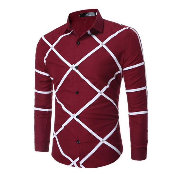 

men's casual shirts uk style novelty big plaided -3xl western young man slim fit full sleeve boy clothes drop, White;black