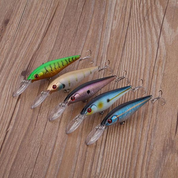 

1pcs fishing lure pike bait minnow 11cm 10.5g deep swim wobblers crankbait pesca fishin jllost