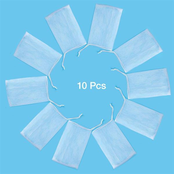 

10 шт. отшелушивающаяся сетка suser saver чехол пузырь пена net handmade soap seas bag body faceial очистка инструмент jellkev garden_light