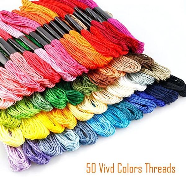 

cross floss diy embroidery colorful 100% cotton stitch thread