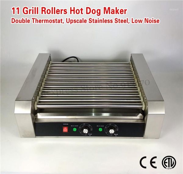 

dog roller grilling machine stainless steel commercial og maker 11-roller 2200-walow noise1