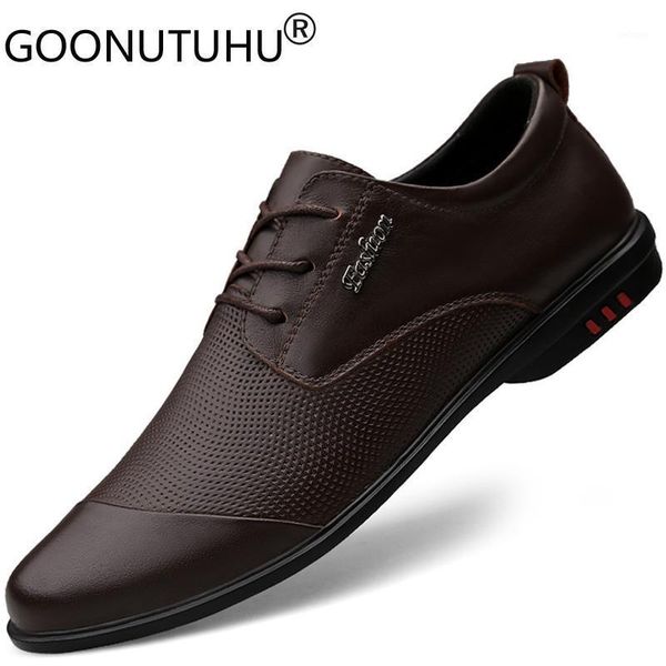 

dress shoes 2021 men's genuine leather stitching classics black & brown shoe man elegant wedding office formal for men1