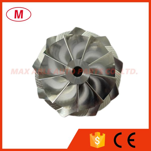 

mgt2056 1217-02 42.27/56.02mm 9+0 blades reverse turbocharger turbo aluminum 2618/milling wheel/billet compressor wheel for b*m*w 851676-000