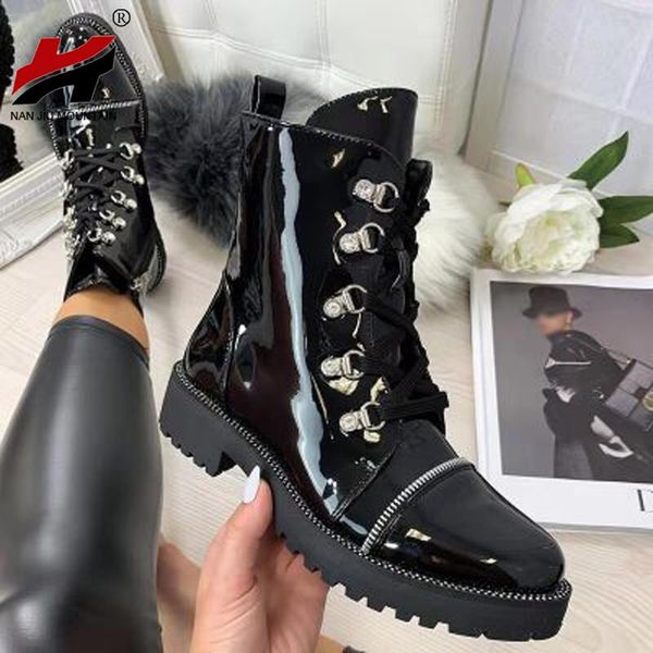 

boots nan jiu mountain 2021 women's autumn handmade outdoor fashion solid color shoes casual plus size 43, Black