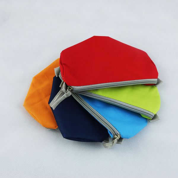 

5 pcs multifuntion pen bag 600d waterproof oxford cloth simple style change purse small gift bag new arrival coloful handbag, Red;black