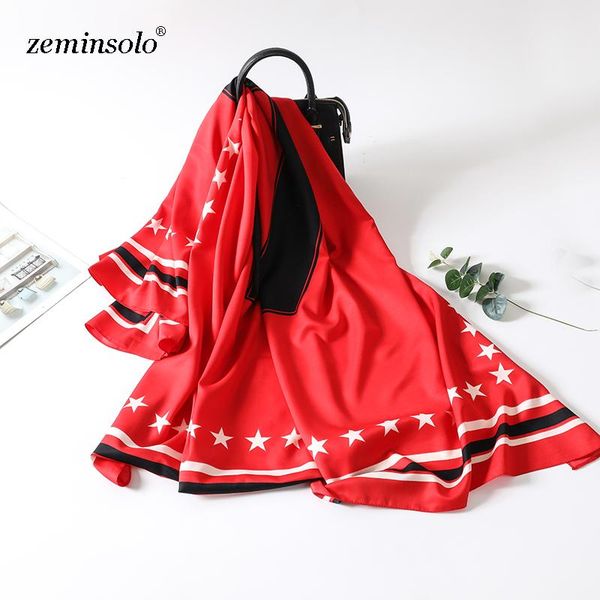 

scarves 130*130cm fashion 5 stars print large square silk scarf shawl hijab for women 100% twill bandana head wraps, Blue;gray