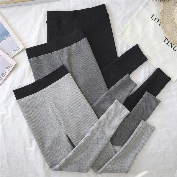 

new spring winter warm winter tight thick velvet wool women cashmere pants trousers leggings slim super elastic tights, Black