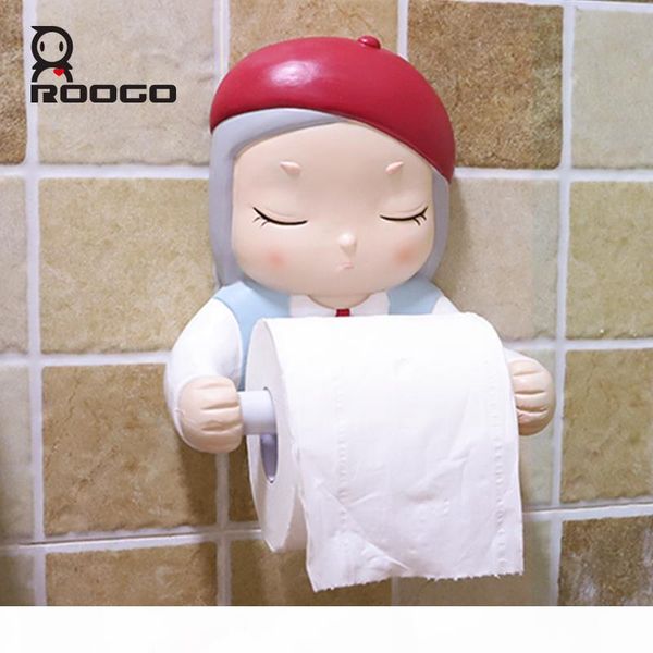 

roogo мультфильм мечта девушка туалетная бумага держатель смолы ванная комната аксессуары творческий прекрасный держатель полотенец