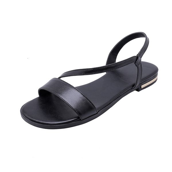 

new 46 2021 transporting large drop genuine size women sandals women's beach shoes lrj3, Black