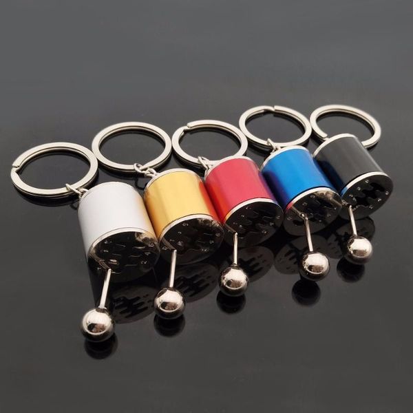 

keychains dropship car auto gear shift keychain modified turbo head key chain wave box keyring brake pattern, Silver