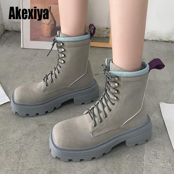 

boots women 2021 fashion winter shoes ankle round toe female warm snow u775, Black