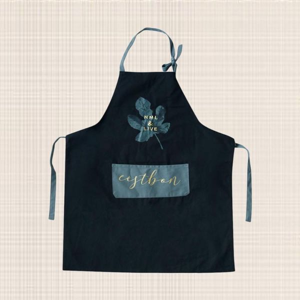 

fashion kitchen apron waterproof kitchen apron oilproof creative thicken (black)