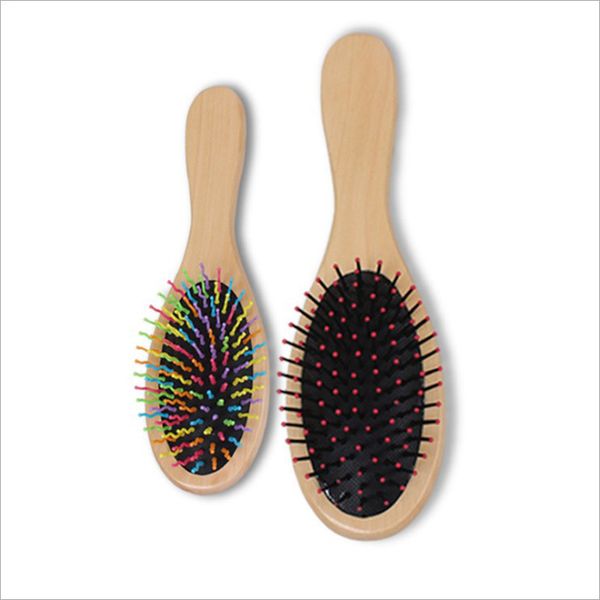 

natural wooden comb wet & dry hair airbag hair care massage comb hair brush comb anti-static brush salon styling tamer tool 39 j2