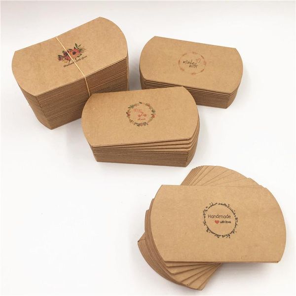 

10шт natural kraft pilllow shape box для подарков дисплей бумаги box свадеб конфеты поставка упаковка для подарков box wmtrhm xhhair