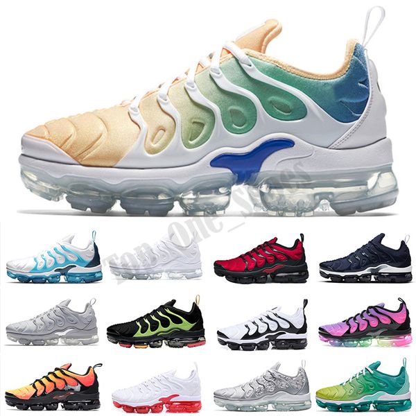 

2020 new tn plus mens women shoes game royal orange usa fluorescence black rainbow triple white green sports outdoor sneakers