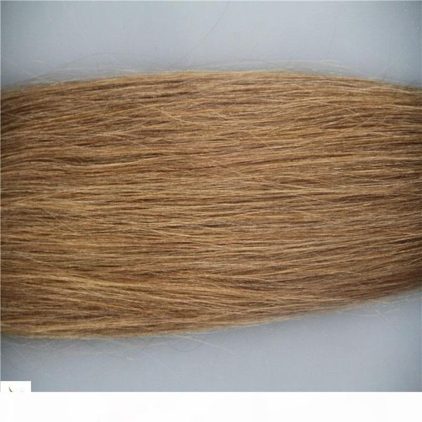 

#8 light brown color malaysian straight hair extensions 100% human hair 1 bundles 1pcs 100g double weft hair weaving, Black